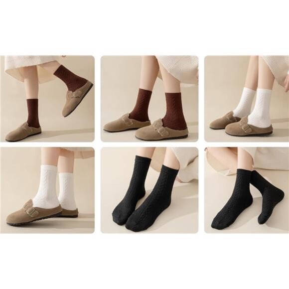 New 5 Pairs Fuzzy Soft Cozy Comfortable Socks for Women, Casual Sleep Comfy Sock - Picture 6 of 6